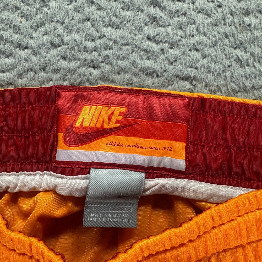 VTG Nike DNA Dri-FIT Short Men's L Orange Nylon Athletic Basketball Performance - Picture 4 of 13